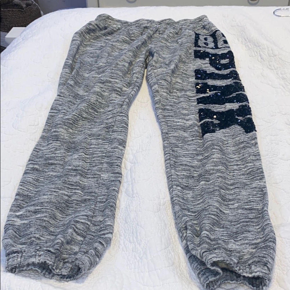 Grey PINK sweatpants